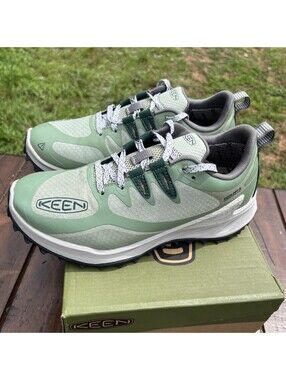 New! KEEN Women's Zionic WP Hiking Shoes Size 7 Desert Sage/Ember Glow $159 MSRP